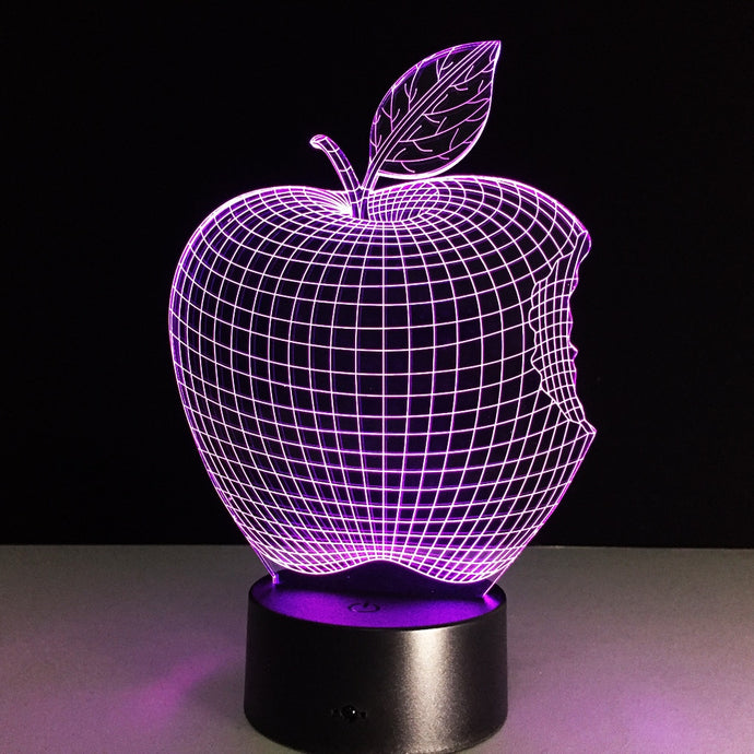 3D visual Apple shape LED