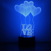 Load image into Gallery viewer, 3D Novelty Valentine&#39;s Day LED