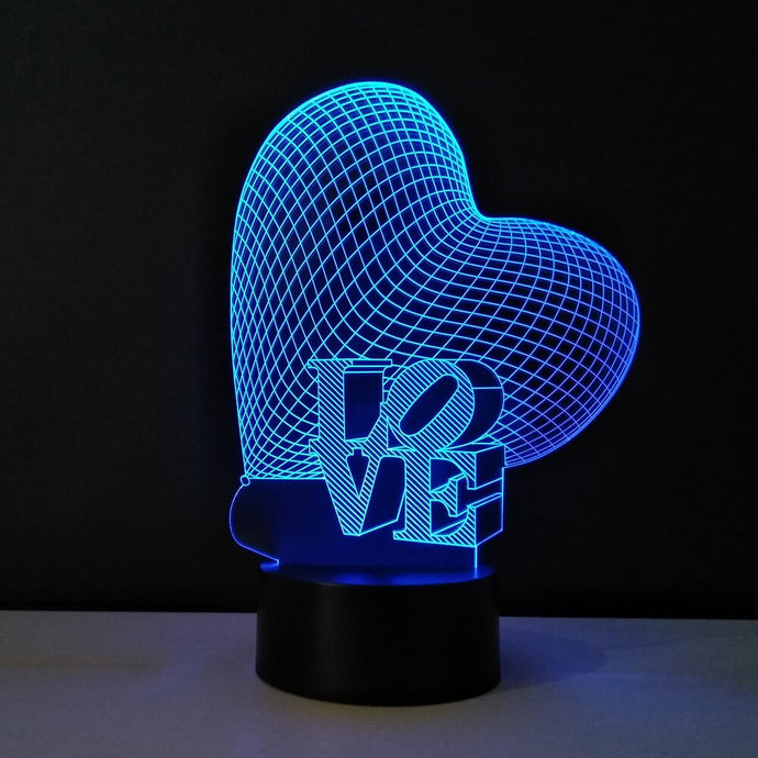 Romantic Valentine's Day Gifts 3D Visual LED Lamp